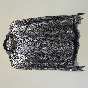 Michael Kors, animal print blouse, L